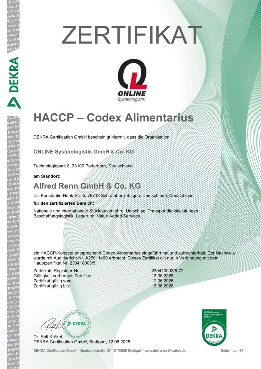 HACCP Alfred Renn GmbH & Co. KG_Sulgen
